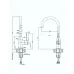Смеситель RIVELATO Garda grigio metallizzato cromo