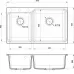 Кухонная мойка RIVELATO AXEL 90D grigio metallizzato Кухонная мойка RIVELATO AXEL 90D grigio metallizzato