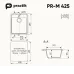 Кухонная мойка PRACTIK PR-M-425-004