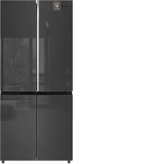 Холодильник WEISSGAUFF WCD 590 NoFrost Inverter Premium EcoFresh Inox Glass Холодильник WEISSGAUFF WCD 590 NoFrost Inverter Premium EcoFresh Inox Glass