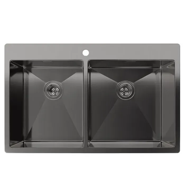 Кухонная мойка RIVELATO Rinox 8050 B2 PVD black
