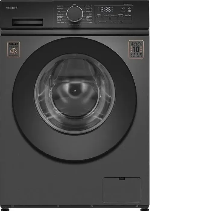 Стиральная машина WEISSGAUFF WM 48128 Inverter Steam Grey Стиральная машина WEISSGAUFF WM 48128 Inverter Steam Grey
