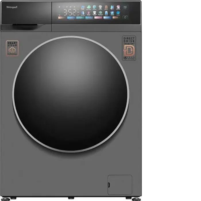 Стиральная машина WEISSGAUFF WM 995 Direct Drive Touch Inverter Steam Grey