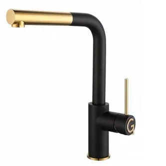 Смеситель RIVELATO Albano antracite oro