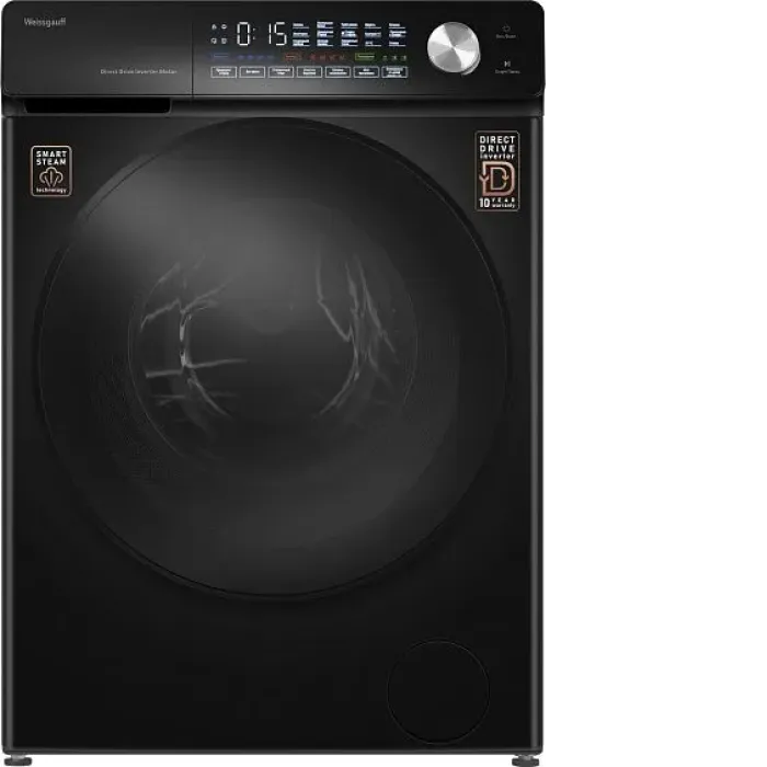 Стиральная машина WEISSGAUFF WM 45126 Steam Direct Drive Matt Black Стиральная машина WEISSGAUFF WM 45126 Steam Direct Drive Matt Black