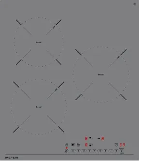 Варочная поверхность MEFERI MIH453GR POWER