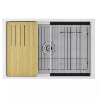 Кухонная мойка PAULMARK GLAMP UNO PM028148-WH