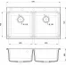 Кухонная мойка RIVELATO AXEL 90-2D beige scuro Кухонная мойка RIVELATO AXEL 90-2D beige scuro