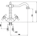 Смеситель TIMO ritz 0143f Смеситель TIMO ritz 0143f