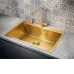 Кухонная мойка MILACIO Denia 75 Steel MC.77428 золото