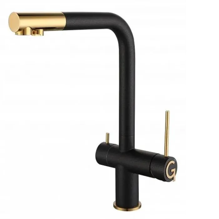 Смеситель RIVELATO Lugano antracite oro