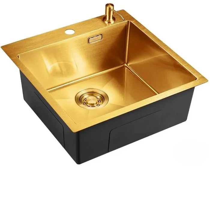 Кухонная мойка EMAR EMB-117A PVD Nano Golden Кухонная мойка EMAR EMB-117A PVD Nano Golden