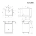 Кухонная мойка MAUNFELD Perla 580 MFQS-580W кремовый Кухонная мойка MAUNFELD Perla 580 MFQS-580W кремовый