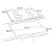 Варочная поверхность LEONORD LEG-60408GB