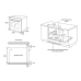 Духовой шкаф KORTING OKB 1680 GN MW Духовой шкаф KORTING OKB 1680 GN MW