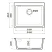 Кухонная мойка OMOIKIRI Omishima 60-U-DG Matt (4997556)