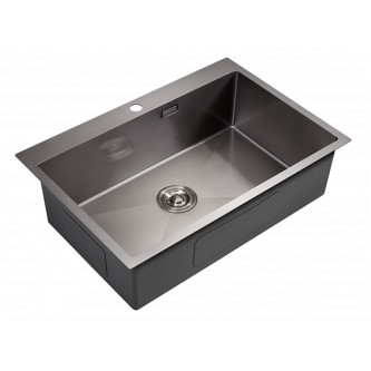 Кухонная мойка MILACIO Denia 750 Steel MC.77509 вороненая сталь
