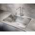 Кухонная мойка MILACIO Denia 750 Steel MC.77500 нержавеющая сталь Кухонная мойка MILACIO Denia 750 Steel MC.77500 нержавеющая сталь
