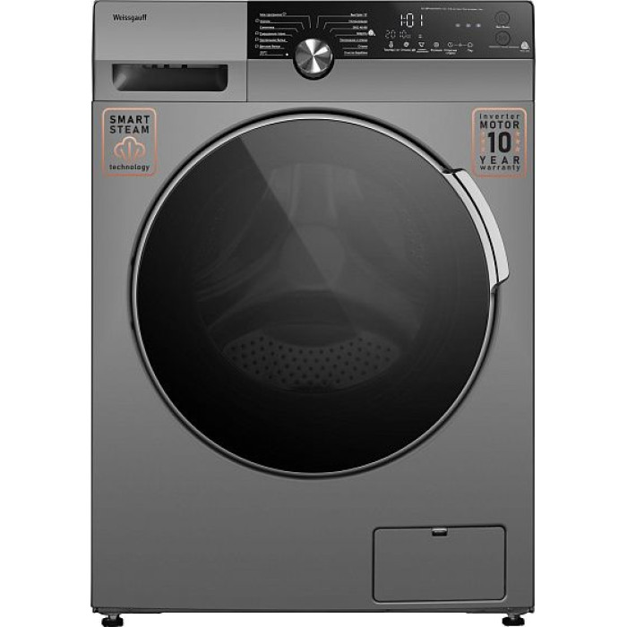 Стиральная машина WEISSGAUFF WM 59412 DC Inverter Steam Silver Стиральная машина WEISSGAUFF WM 59412 DC Inverter Steam Silver