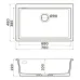 Кухонная мойка OMOIKIRI Omishima 76-U-BL Matt (4997517)