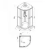 Душевая кабина NIAGARA Light L90/17