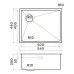 Кухонная мойка OMOIKIRI Taki 54-U/IF-L Side SF GM (4997581)