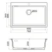 Кухонная мойка OMOIKIRI Omishima 76-CR Matt (4997554)