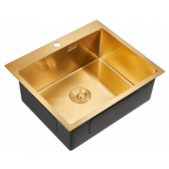 Кухонная мойка MILACIO Denia 59 Steel MC.77498 золото