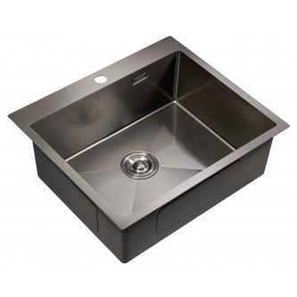 Кухонная мойка MILACIO Denia 59 Steel MC.77499 вороненая сталь