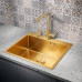 Кухонная мойка MILACIO Denia 59 Steel MC.77498 золото
