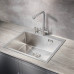 Кухонная мойка MILACIO Denia 59 Steel MC.77490 нержавеющая сталь