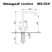 Смеситель WEISSGAUFF WG 019328 Comfort Beige Sand Смеситель WEISSGAUFF WG 019328 Comfort Beige Sand