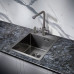 Кухонная мойка MILACIO Denia 41 Steel MC.77469 вороненая сталь